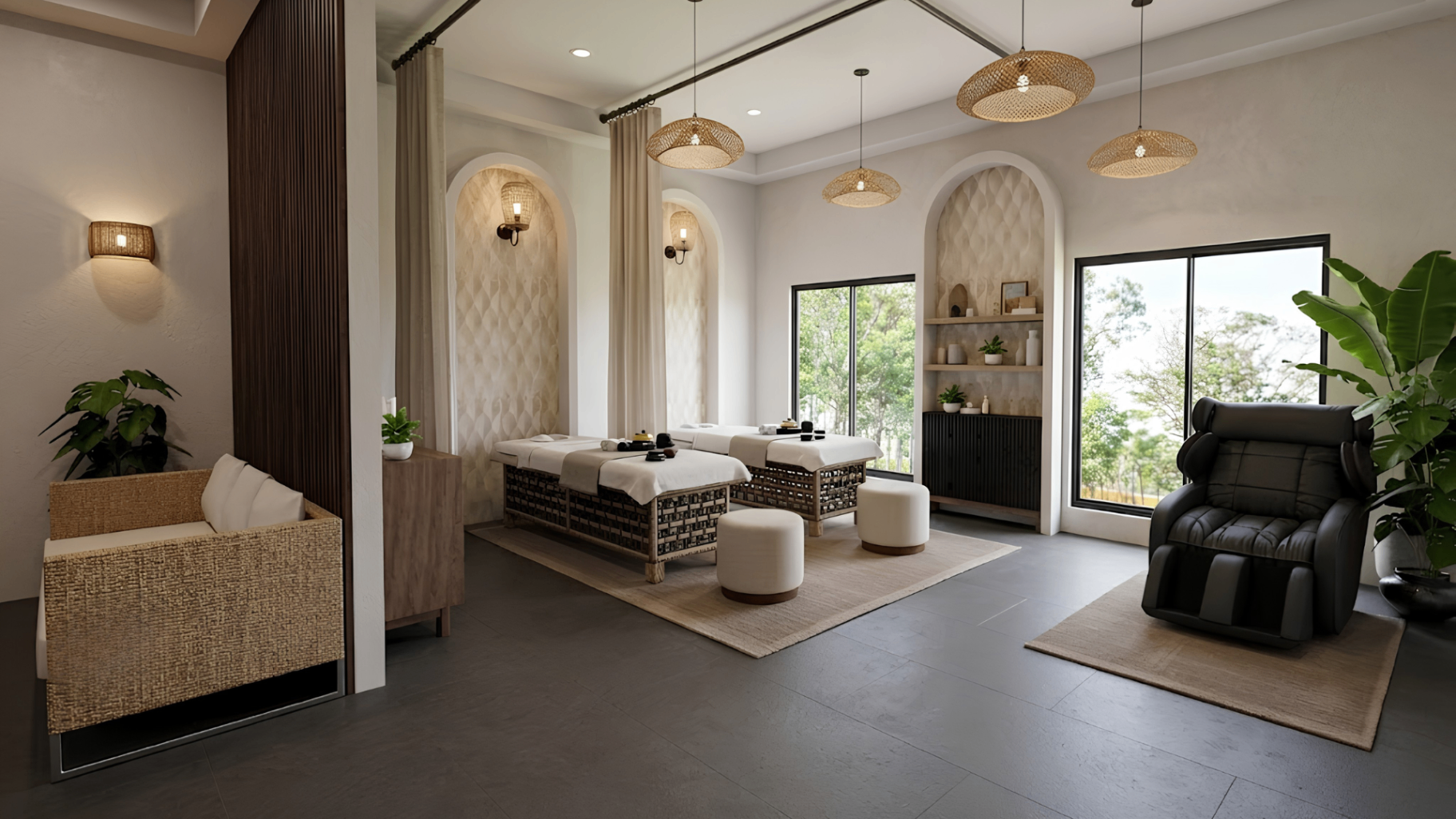 Paradise Bay wellness and spa rendering